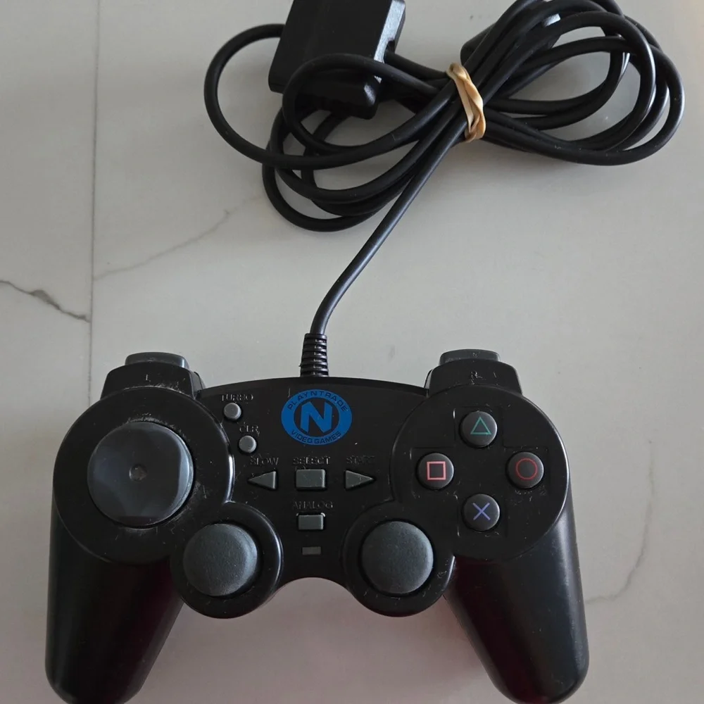 Sony PlayStation 2 Dual Shock Analog Controllers - One Sony‎ And One Unbranded